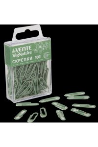 СКРЕПКИ 28ММ 100 ШТ DEVENTE. SIGNATURE ОЛИВКОВЫЙ 4135511 (5786)