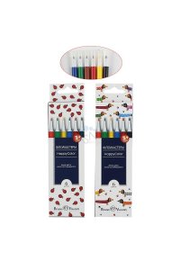 ФЛОМАСТЕРЫ 6ЦВ HAPPYCOLOR (2 ВИДА) *BV*АЛЬТ АРТ.32-0024 (4106) (0129)