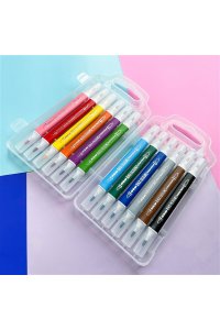 ФЛОМАСТЕРЫ-КИСТОЧКИ 12 ЦВ BLACK EXCELLENCE ДВУСТОРОНН ПЛАСТИК ПЕНАЛ (3 ВИДА) *BV* 32-0058 (2493)