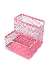ПОДСТАВКА KWELT МЕТАЛЛ 2 ОТД СЕТЧАТ РОЗОВАЯ K-12513 (5057)