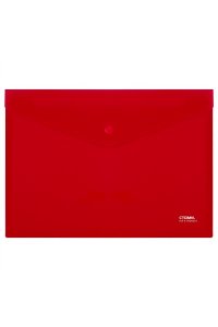 ПАПКА КОНВЕРТ НА КНОПКЕ А4 СТАММ НЕПРОЗРАЧН КРАСНАЯ ММ-31033 (0337)