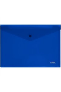ПАПКА КОНВЕРТ НА КНОПКЕ А4 СТАММ НЕПРОЗРАЧН СИНЯЯ ММ-31035 (0351)