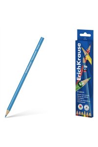 КАРАНДАШИ 6ЦВ ERICHKRAUSE ТРЕХГРАНН (ПЛАСТИК) COLOR FRIENDS 61803