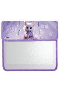 ПАПКА Д/ТЕТР 2 ОТД А5 НА ЛИПУЧКЕ 75 ММ ПТ-95 КОШЕЧКА БЕТТИ ОНИКС АРТ.86225 (2498)