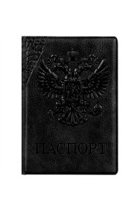 ОБЛОЖКА Д/ПАСПОРТА OFFICESPACE ГЕРБ ЭКОКОЖА СЕРЫЙ 311118 (8664)