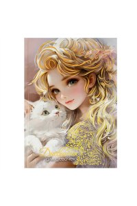 ДНЕВНИЧОК Д/ДЕВ 48Л А5 ФЕНИКС+ БЛОНДИНКА С КОТОМ 70164