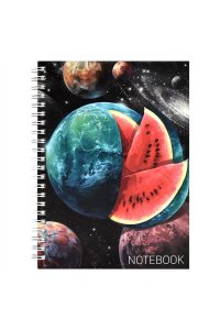 ЗАПИСН КН 80Л А5 ФЕНИКС+ СПИРАЛЬ МАТОВ ЛАМИН АРБУЗ АРТ.62447