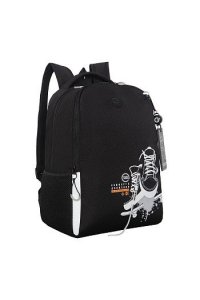 РЮКЗАК GRIZZLY RB-651-5/2 ЧЕРНЫЙ - БЕЛЫЙ (4407)