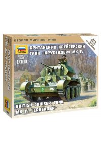 СБОРНАЯ МОДЕЛЬ БРИТАНСКИЙ КРЕЙСЕРСКИЙ ТАНК КРУСЕЙДЕР MK IV (МАСШТАБ 1:100) *ЗВЕЗДА* АРТ.6227