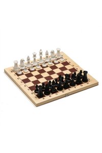 НАСТ ИГРА ШАХМАТЫ ГРОССМЕЙСТЕР (ДОСКА ДЕРЕВО 43*43СМ ФИГУРЫ ПЛАСТИК)СИМА-ЛЕНД АРТ.3905788(0612/7881)