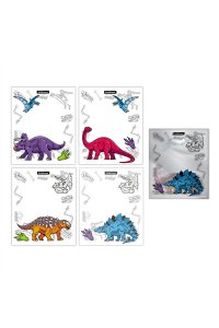 ОБЛОЖКА Д/ТЕТР И ДНЕВНИКА 212*347 КОМПЛ 12 ШТ 80 МКМ DINO PLANET EK 55184