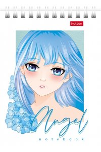 БЛОКНОТ 40Л А6 ХАТБЕР СПИРАЛЬ АНГЕЛЫ АНИМЕ В АСС 40Б6В1ГР (6466)