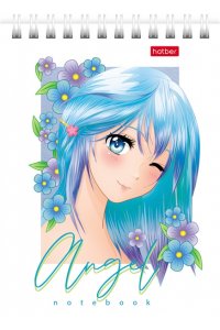 БЛОКНОТ 40Л А6 ХАТБЕР СПИРАЛЬ АНГЕЛЫ АНИМЕ В АСС 40Б6В1ГР (6466)