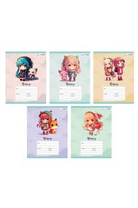 ТЕТР 18 КЛЕТ ЭКСМО ЛАК /ЧАСТ/ ДЕВОЧКИ В АСС ТКЛ188892