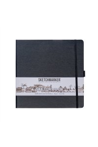 СКЕТЧБУК SKETCHMARKER 80Л 20*20СМ ЧЕРНЫЙ АРТ.2314006SM (9765)