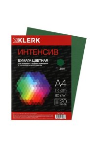БУМАГА 20 ЦВ 20 Л ИНТЕНСИВ/ТЕМНО-ЗЕЛЕНЫЙ KLERK 242752 (6278)
