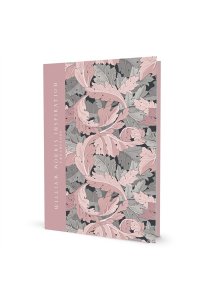 Ежедневник William Morris Inspiration (розовые и серые листья)